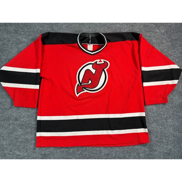 CCM Other - Vintage CCM New Jersey Devils Hockey Jersey Mens XXL Red Blank Logo Throwback